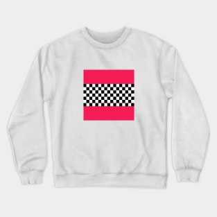 Checkerboard and pink Crewneck Sweatshirt